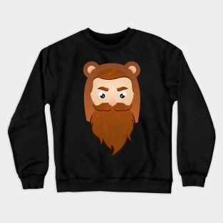 Cute Bear Hipster Crewneck Sweatshirt